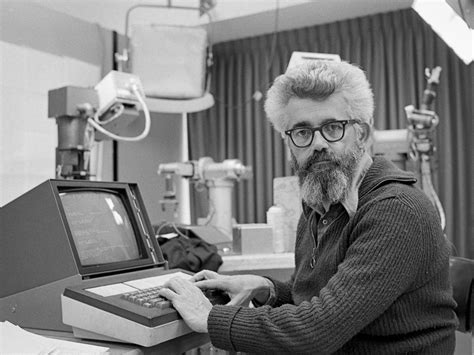 John McCarthy (1927-2011), creator of the Lisp language, and the first to coin the term *artifical intelligence*, working at the MIT AI laboratory.